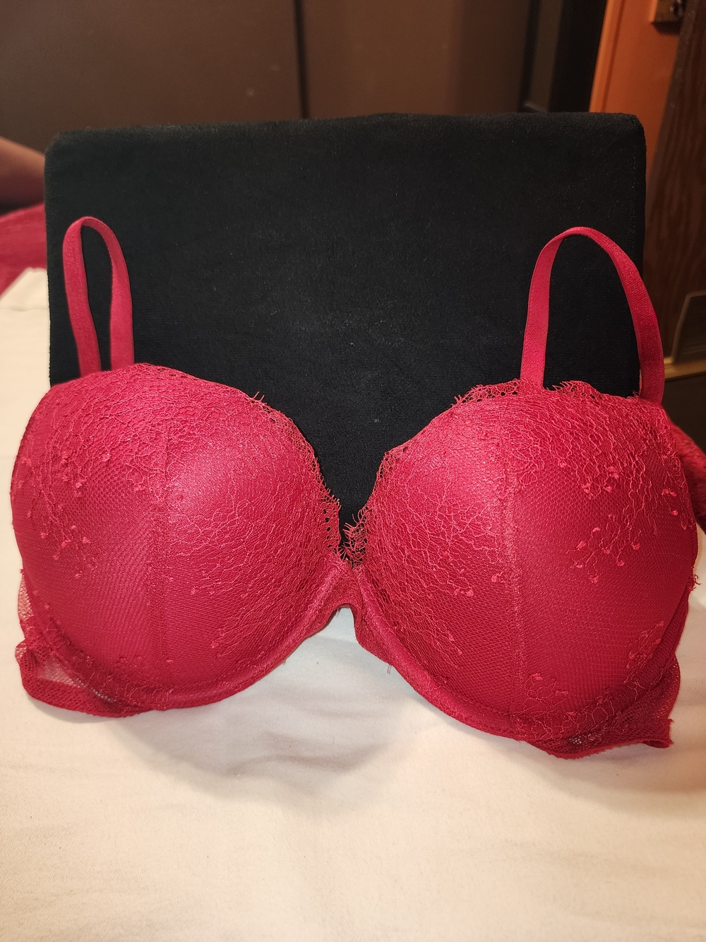 Victoria's Secret Red Lace Push-Up Bra